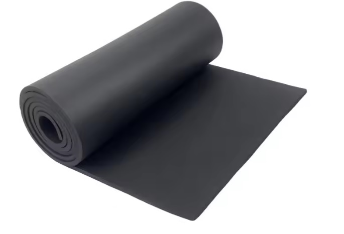 thumbnail interactive-video image 1 of 1/16" X 12" X 12" Neoprene/EPDM Closed Cell Sponge Rubber Sheet With Adhesive Back – USA Made 1 of 5